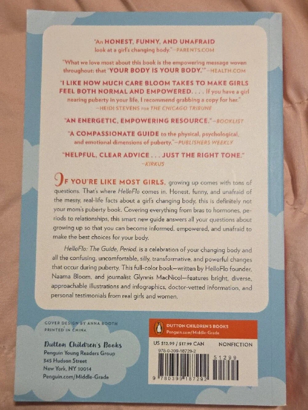 HelloFlo The Guide, Period.  Book For Girls About Puberty
